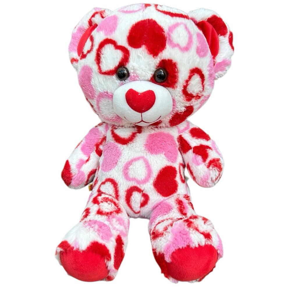 Build A Bear Valentines Big Head Bear Plush 2013 Heart